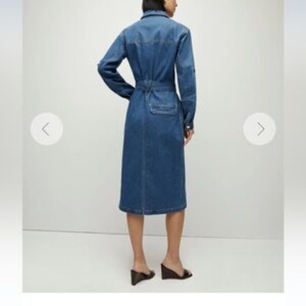 Veronica Beard Evelyn Chambray Dress - Picture 12 of 13
